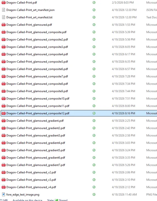20 iterations of glamour pass testing