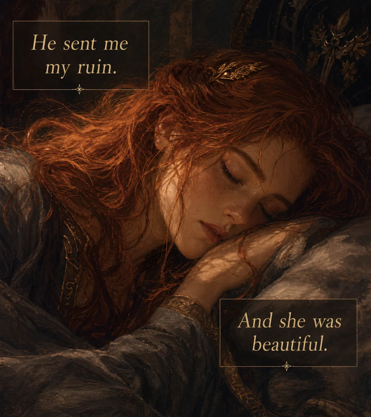 Panel 20 — "He sent me my ruin. And she was beautiful."